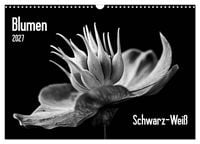 Produktbild: Blumen 2027, Schwarz-Wei&szlig; (Wandkalender 2027 DIN A3 quer), CALVENDO Monatskalender