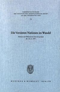 Produktbild: Die Vereinten Nationen im Wandel.