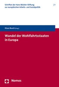 Produktbild: Wandel der Wohlfahrtsstaaten in Europa