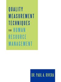 Produktbild: Quality Measurement Techniques for Human Resource Management
