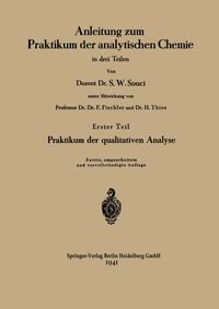 Produktbild: Anleitung zum Praktikum der analytischen Chemie in drei Teilen