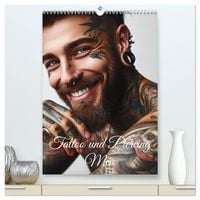 Produktbild: Tattoo und Piercing Men (hochwertiger Premium Wandkalender 2026 DIN A2 hoch), Kunstdruck in Hochglanz
