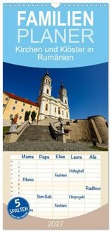 Produktbild: Familienplaner 2027 - Kirchen und Kl&ouml;ster in Rum&auml;nien mit 5 Spalten (Wandkalender, 21 x 45 cm) CALVENDO