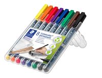 Produktbild: STAEDTLER Mars Lumocolor Schreib- und Zeichbedarf Lumocolor 313 permanent Universalstift S, 8er Set