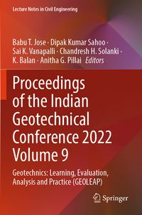 Produktbild: Proceedings of the Indian Geotechnical Conference 2022 Volume 9