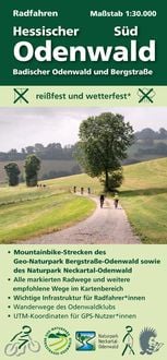 Produktbild: Radfahren, Hessischer Odenwald S&uuml;d / Badischer Odenwald und Bergstra&szlig;e 1:30000