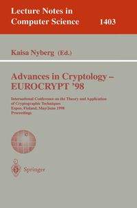 Produktbild: Advances in Cryptology &ndash; EUROCRYPT '98