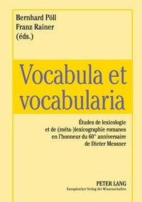 Produktbild: Vocabula et vocabularia