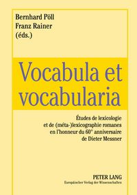 Produktbild: Vocabula et vocabularia