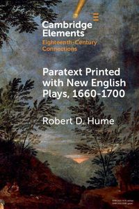 Produktbild: Paratext Printed with New English Plays, 1660-1700
