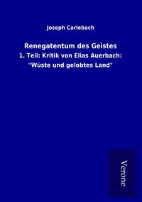 Produktbild: Renegatentum des Geistes