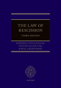 Produktbild: The Law of Rescission