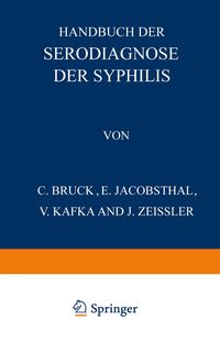 Produktbild: Handbuch der Serodiagnose der Syphilis
