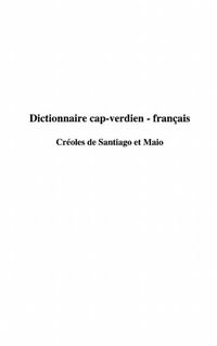 Produktbild: Dictionnaire Cap-Verdien - Francais