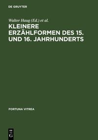 Produktbild: Kleinere Erz&auml;hlformen des 15. und 16. Jahrhunderts