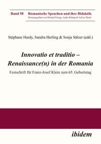 Produktbild: Innovatio et traditio &ndash; Renaissance(n) in der Romania