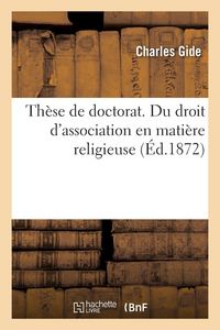 Produktbild: Th&egrave;se de doctorat. Du droit d'association en mati&egrave;re religieuse