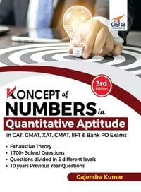 Produktbild: Koncepts of Numbers in Quantitative Aptitude in CAT GMAT XAT CMAT MAT & Bank PO 3rd Edition