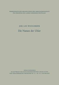 Produktbild: Die Namen der Ubier