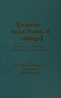 Produktbild: Separate Social Worlds of Siblings