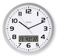 Produktbild: Hama 00185878 Funk Wanduhr 30cm x 300mm x 300mm x 35mm Silber