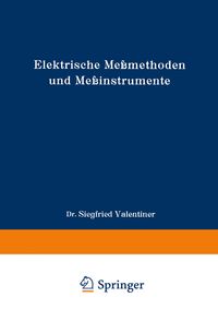Produktbild: Elektrische Me&szlig;methoden und Me&szlig;instrumente
