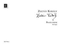 Bild vom Artikel Kodály, Z: Praeludium aus: Pange Lingua. Für Orgel vom Autor 