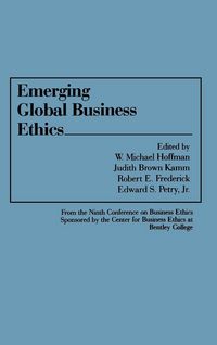 Produktbild: Emerging Global Business Ethics