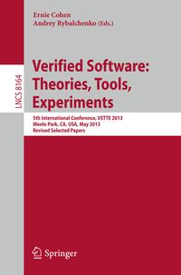 Produktbild: Verified Software: Theorie, Tools, Experiments