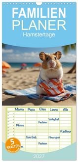 Produktbild: Familienplaner 2027 - Hamstertage mit 5 Spalten (Wandkalender, 21 x 45 cm) CALVENDO