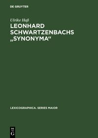 Produktbild: Leonhard Schwartzenbachs "Synonyma"