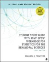 Produktbild: Privitera, G: Student Study Guide With IBM&reg; SPSS&reg; Workbook f
