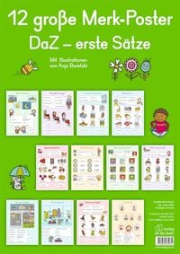12 große Merk-Poster DaZ - erste Sätze Redaktionsteam Verlag an der Ruhr