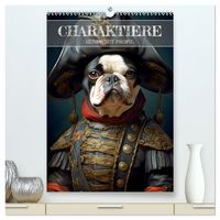 Produktbild: CHARAKTIERE Hunde mit Profil (hochwertiger Premium Wandkalender 2026 DIN A2 hoch), Kunstdruck in Hochglanz