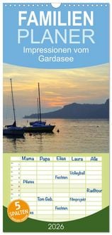 Produktbild: Familienplaner 2026 - Impressionen vom Gardasee mit 5 Spalten (Wandkalender, 21 x 45 cm) CALVENDO