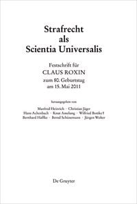 Produktbild: Festschrift f&uuml;r Claus Roxin zum 80. Geburtstag am 15. Mai 2011