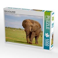 Produktbild: CALVENDO Puzzle Elefant auf Tour, Namibia | 1000 Teile Lege-Gr&ouml;&szlig;e 64x48cm Foto-Puzzle f&uuml;r gl&uuml;ckliche Stunden