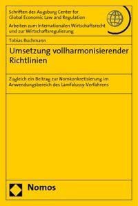 Produktbild: Umsetzung vollharmonisierender Richtlinien
