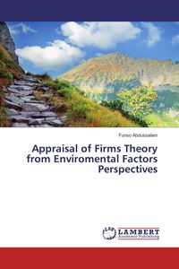 Produktbild: Appraisal of Firms Theory from Enviromental Factors Perspectives