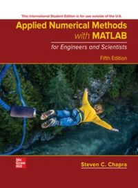 Produktbild: Applied Numerical Methods with MATLAB for Engineers and Scientists ISE
