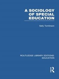 Produktbild: Tomlinson, S: A Sociology of Special Education
