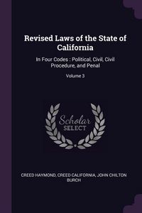 Produktbild: Revised Laws of the State of California