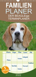 Produktbild: DER BEAGLEige TERMINPLANER - Familienplaner hoch (Wandkalender 2022 , 21 cm x 45 cm, hoch)