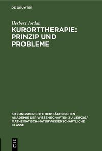 Produktbild: Kurorttherapie: Prinzip und Probleme