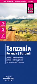 Produktbild: Reise Know-How Landkarte Tansania, Ruanda, Burundi | Tanzania, Ruanda, Burundi (1:1.200.000)