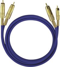 Produktbild: Cinch Audio Anschlusskabel [2x Cinch-Stecker - 2x Cinch-Stecker] 2.00 m Blau vergoldete Steckkontakte Oehlbach NF 1 Master