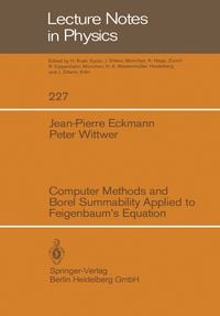 Produktbild: Computer Methods and Borel Summability Applied to Feigenbaum&rsquo;s Equation