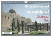 Produktbild: Mit der Bibel in der Hand durch das Heilige Land - Jerusalem (Wandkalender 2026 DIN A4 quer), CALVENDO Monatskalender