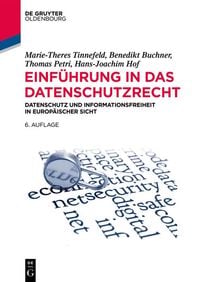 Produktbild: Einf&uuml;hrung in das Datenschutzrecht