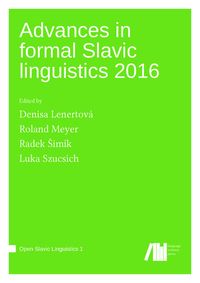 Produktbild: Advances in formal Slavic linguistics 2016